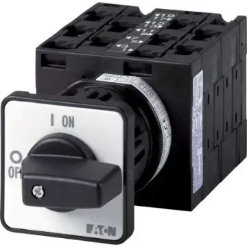 Eaton, 10P 2 Position 90° On-Off Cam Switch, 690V (Volts), 32A, Door Coupling Rotary Drive Actuator - 064209 T3-5-8346/Z product image