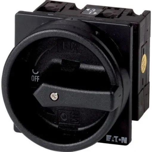 Eaton, 1P 90° On-Off Cam Switch, 690V (Volts), 32A, Door Coupling Rotary Drive Actuator - 068949 T3-1-8200/EA/SVB-SW product image