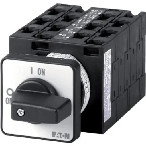 Eaton, 12P 2 Position 90° On-Off Cam Switch, 690V (Volts), 32A, Short Thumb Grip Actuator - 068955 T3-6-8348/E product image