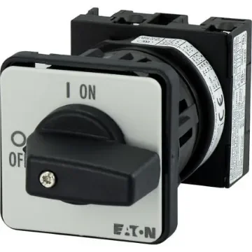 Eaton, 1P 2 Position 90° On-Off Cam Switch, 690V (Volts), 20A, Short Thumb Grip Actuator - 069725 T0-1-8200/EZ product image