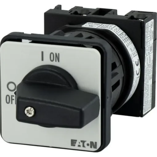 Eaton, 1P 2 Position 90° On-Off Cam Switch, 690V (Volts), 20A, Short Thumb Grip Actuator - 069725 T0-1-8200/EZ product image