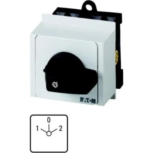 Eaton, 1P 3 Position 60° Changeover Cam Switch, 690V (Volts), 20A, Short Thumb Grip Actuator - 074440 T0-1-8210/IVS product image