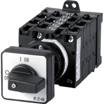 Eaton, 12P 2 Position 90° On-Off Cam Switch, 690V (Volts), 32A, Toggle Actuator - 076074 T3-6-8348/Z product image