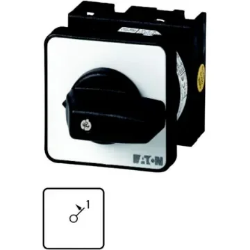 Eaton, 1P 1 position Position 45° On-Off Cam Switch, 690V (Volts), 20A, Short Thumb Grip Actuator - 088690 T0-1-15321/EZ product image
