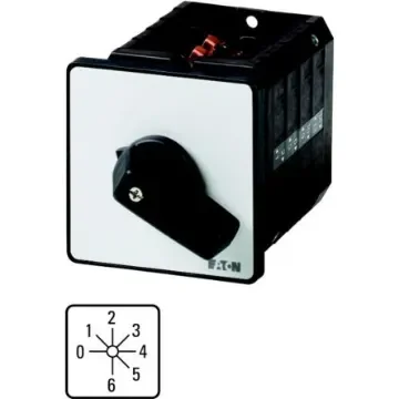 Eaton, 1P 7 Position 45° Multi Step Cam Switch, 690V (Volts), 63A, Toggle Actuator - 092096 T5B-4-8244/E product image