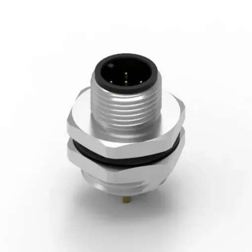 Wurth Elektronik Circular Connector, 5 Contacts, Panel Mount, M12 Connector, Plug, Male, IP68, WR-CIRC Series - 643050100605 product image