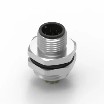 Wurth Elektronik Circular Connector, 8 Contacts, Panel Mount, M12 Connector, Plug, Male, IP68, WR-CIRC Series - 643050100608 product image