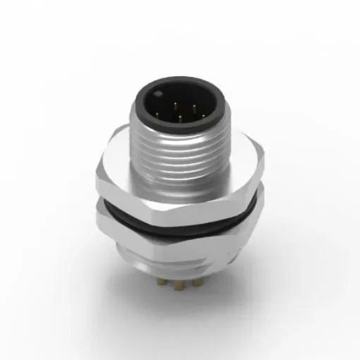 Wurth Elektronik Circular Connector, 8 Contacts, Panel Mount, M12 Connector, Plug, Male, IP68, WR-CIRC Series - 643050100608 product image