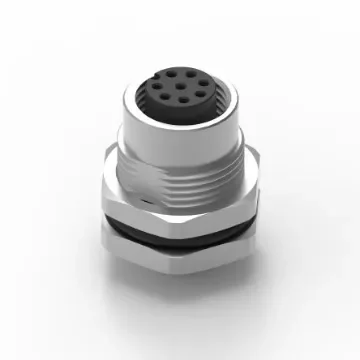 Wurth Elektronik Circular Connector, 8 Contacts, Panel Mount, M12 Connector, Socket, Female, IP68, WR-CIRC Series - 643160100608 product image