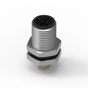 Wurth Elektronik Circular Connector, 8 Contacts, Panel Mount, M12 Connector, Plug, Male, IP68, WR-CIRC Series - 643250100308 product image