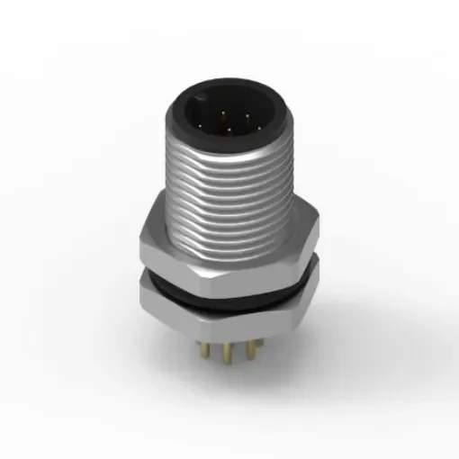 Wurth Elektronik Circular Connector, 8 Contacts, Panel Mount, M12 Connector, Plug, Male, IP68, WR-CIRC Series - 643250100308 product image