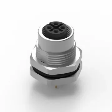 Wurth Elektronik Circular Connector, 4 Contacts, Panel Mount, M12 Connector, Socket, Female, IP68, WR-CIRC Series - 643260100604 product image