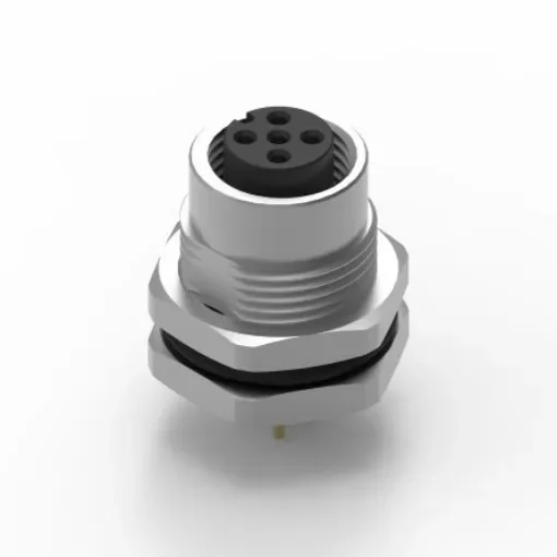 Wurth Elektronik Circular Connector, 5 Contacts, Panel Mount, M12 Connector, Socket, Female, IP68, WR-CIRC Series - 643260100605 product image