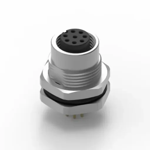 Wurth Elektronik Circular Connector, 8 Contacts, Panel Mount, M12 Connector, Socket, Female, IP68, WR-CIRC Series - 643260100608 product image
