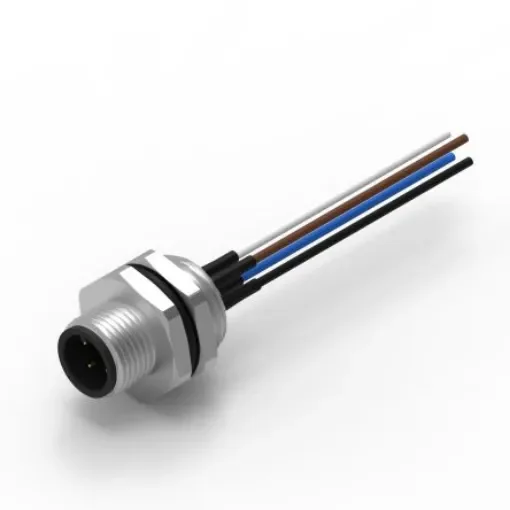 Wurth Elektronik Circular Connector, 4 Contacts, Panel Mount, M12 Connector, Plug, Male, IP68, WR-CIRC Series - 643352100604 product image