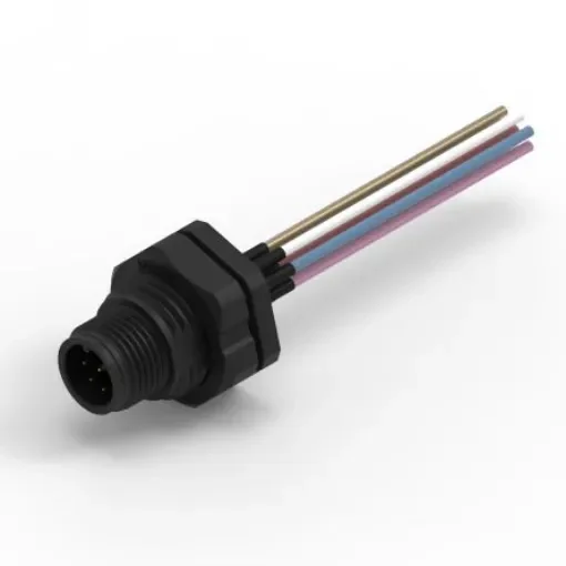 Wurth Elektronik Circular Connector, 8 Contacts, Panel Mount, M12 Connector, Plug, Male, IP68, WR-CIRC Series - 643411100408 product image