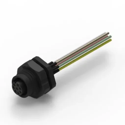 Wurth Elektronik Circular Connector, 8 Contacts, Panel Mount, M12 Connector, Socket, Female, IP68, WR-CIRC Series - 643421100408 product image