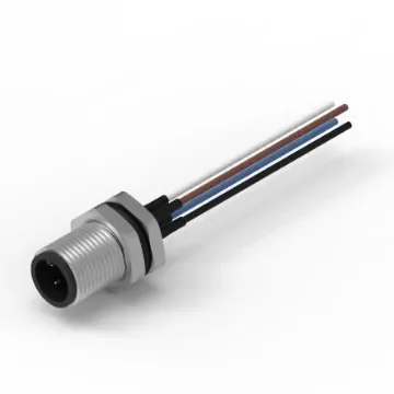 Wurth Elektronik Circular Connector, 4 Contacts, Panel Mount, M12 Connector, Plug, Male, IP68, WR-CIRC Series - 643452100304 product image