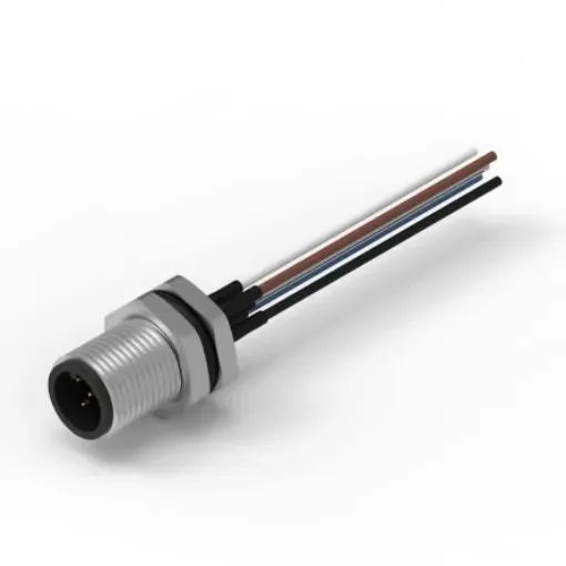 Wurth Elektronik Circular Connector, 5 Contacts, Panel Mount, M12 Connector, Plug, Male, IP68, WR-CIRC Series - 643452100305 product image