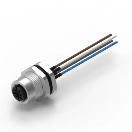 Wurth Elektronik Circular Connector, 4 Contacts, Panel Mount, M12 Connector, Socket, Female, IP68, WR-CIRC Series - 643462100604 product image