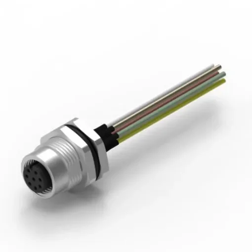 Wurth Elektronik Circular Connector, 8 Contacts, Panel Mount, M12 Connector, Socket, Female, IP68, WR-CIRC Series - 643462100608 product image