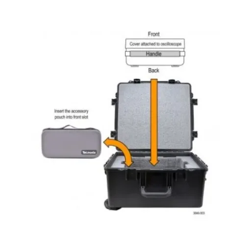 Tektronix Hard Transit Case for Use with MSO Instruments, 63.25 x 60.2 x 33.27cm - HC4 product image