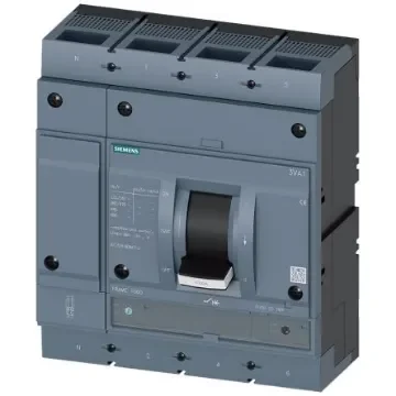 Siemens, SENTRON MCCB Molded Case Circuit Breaker 4P 630A, Breaking Capacity 55 kA, DIN Rail Mount - 3VA1563-5EF42-0AA0 product image