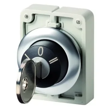 Eaton M22 3-position Key Switch Head, Momentary, 22.5mm Cutout - 188170 M30I-FWS3 product image