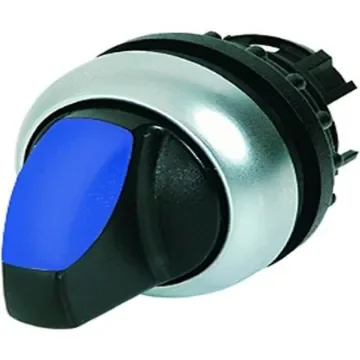Eaton Toggle Selector Switch - 22.5mm Cutout Diameter, Illuminated 2 Positions - 216820 M22-WLK-B product image