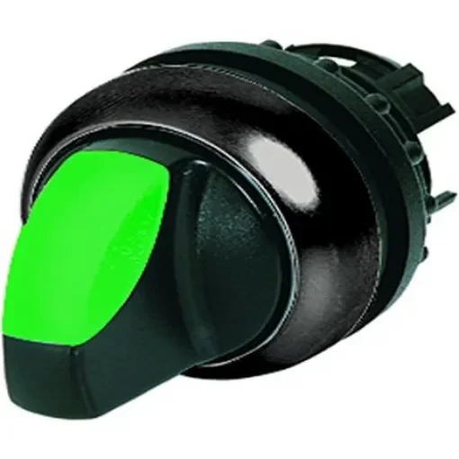 Eaton Toggle Selector Switch - 22.5mm Cutout Diameter, Illuminated 2 Positions - 216828 M22S-WRLK-G product image