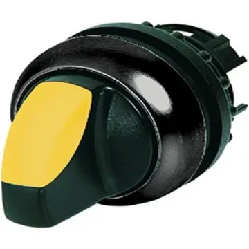 Eaton Toggle Selector Switch - 22.5mm Cutout Diameter, Illuminated 2 Positions - 216830 M22S-WRLK-Y product image