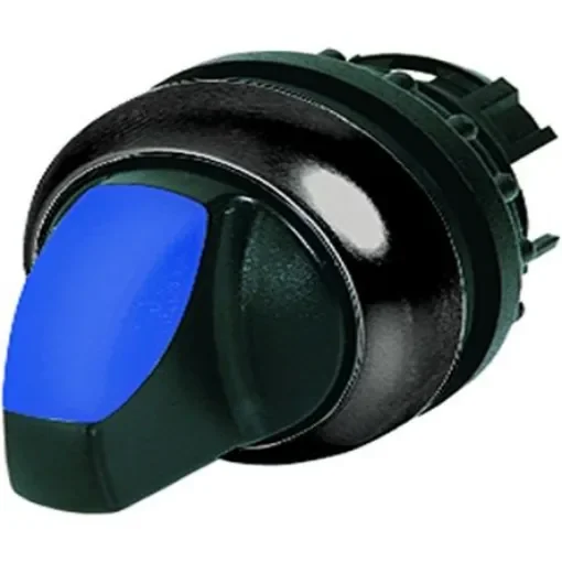 Eaton Toggle Selector Switch - 22.5mm Cutout Diameter, Illuminated 3 Positions - 216842 M22S-WLK3-B product image