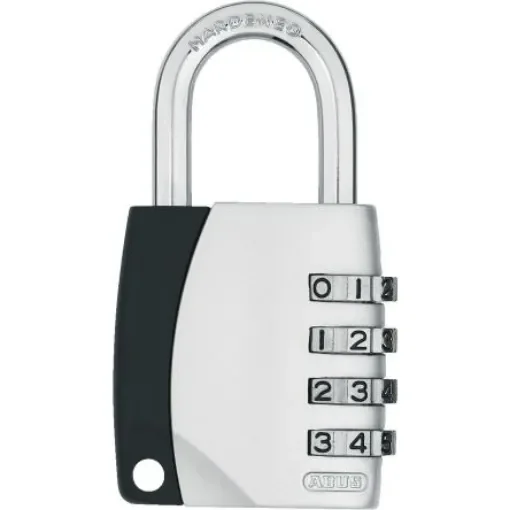 ABUS Combination Steel, Zinc Combination Padlock, 6.35mm Shackle, 82.5mm Body - 155/40 B/DFNLI product image