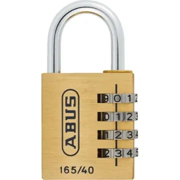 ABUS Combination Brass, Steel Combination Padlock, 6mm Shackle, 41mm Body - 165/40 B/DFNLI product image
