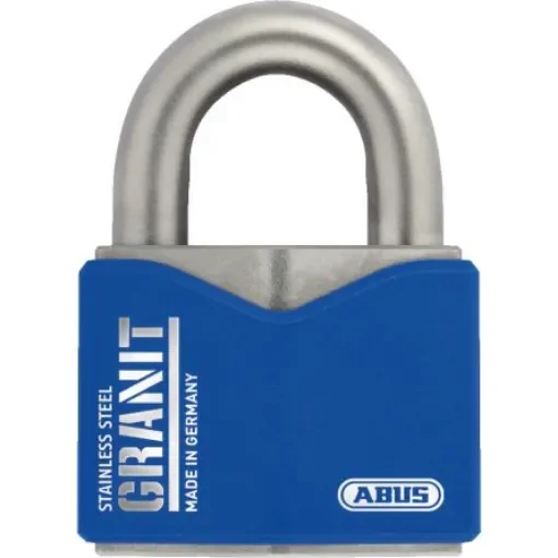 ABUS Padlock Weatherproof Stainless Steel Padlock, 11.9mm Shackle, 42.8mm Body - 37ST/55 B/DFNLI product image