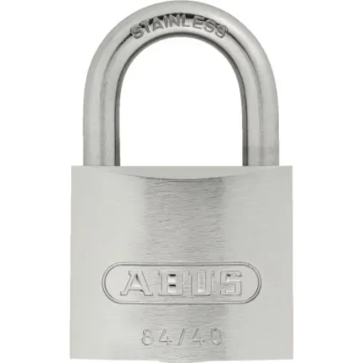 ABUS Padlock Brass, Stainless Steel Padlock, 6mm Shackle, 38mm Body - 84IB/40 product image