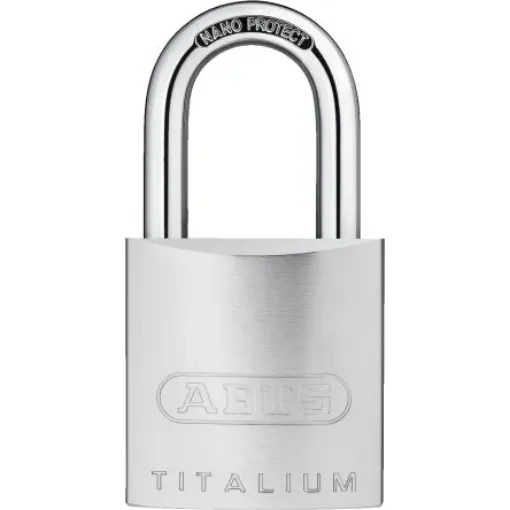 ABUS Padlock Titanium Padlock, Keyed Alike, 8mm Shackle, 46.5mm Body - 86TI/45 W/O product image