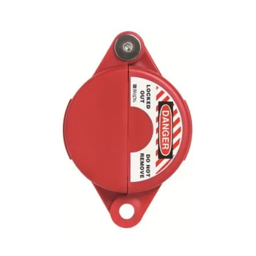 ABUS Red Polypropylene Gate Valve Lockout, 9mm Shackle, 64mm Attachment - V303 product image