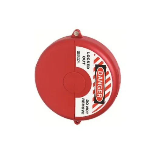 ABUS Red Polypropylene Gate Valve Lockout, 9mm Shackle, 254mm Attachment - V310 product image