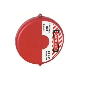 ABUS Red Polypropylene Gate Valve Lockout, 9mm Shackle, 320mm Attachment - V313 product image