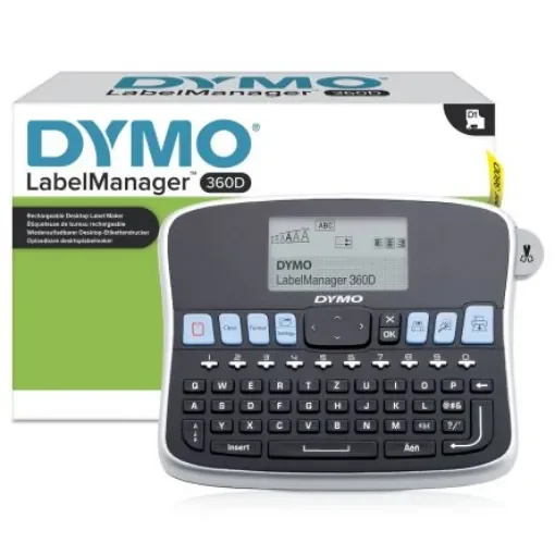 Dymo LabelManager 360D Label Printer, 12mm Max Label Width, Euro Plug - S0879520 product image