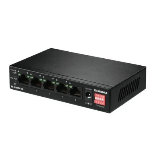 Edimax ES-5104PH V2, Unmanaged 5 Port Ethernet Switch With PoE product image