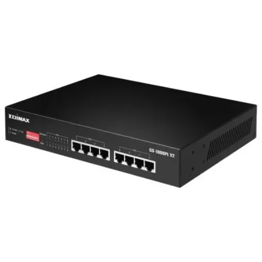 Edimax GS-1008PL V2, Unmanaged 8 Port Gigabit Switch With PoE product image