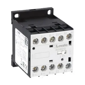 Lovato BG 11BG Contactor, 12 V dc Coil, 3-Pole, 9 A, 4.5 kW, 1NC, 440 V - 11BG0901D012 product image
