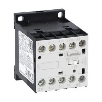 Lovato BG 11BG Contactor, 48 V ac Coil, 3-Pole, 12 A, 5.5 kW, 1NO, 440 V - 11BG1210A048 product image
