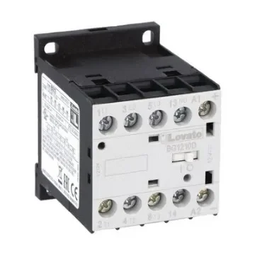 Lovato BG 11BG Contactor, 12 V dc Coil, 3-Pole, 12 A, 5.5 kW, 1NO, 440 V - 11BG1210D012 product image