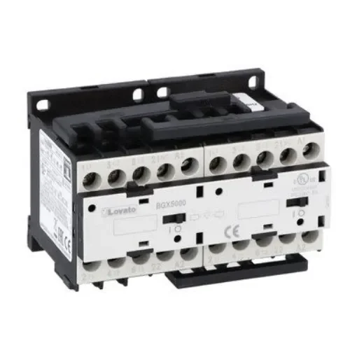 Lovato BG 11BG Reversing Contactor, 230 V ac Coil, 9 A, 4 kW, 1NC, 440 V - 11BGR0901A230 product image