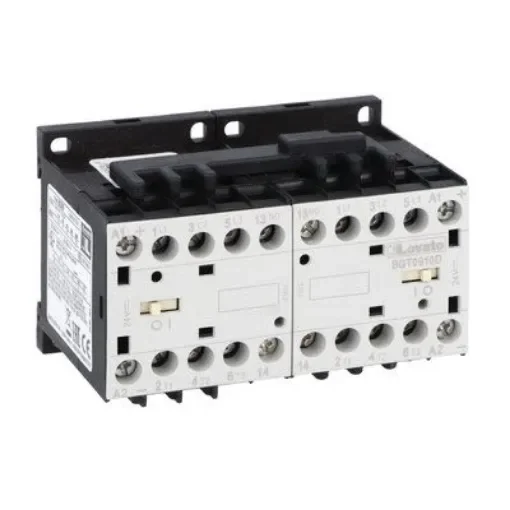 Lovato BG 11BG Reversing Contactor, 48 V dc Coil, 9 A, 4 kW, 1NO, 440 V - 11BGT0910D048 product image