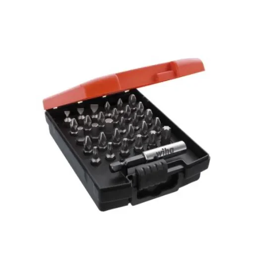 Wiha Bit Set 32 Pieces, Hexagon, Phillips, Pozidriv, Slotted, Torx - 26252 product image