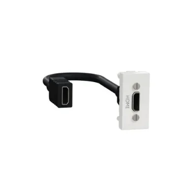 Schneider Electric 45 mm 2 Way Female HDMI Connector - NU343018 product image